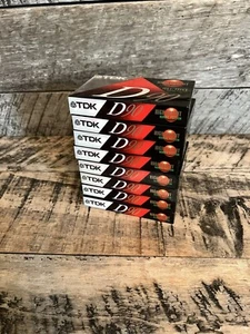 8 TDK D90 blank recording cassette tapes stereo record high output Type I NEW - Picture 1 of 8