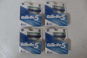 4 Packs Gillette 5 Men's Razor Blade Refills - 4 Cartridges Each Gillette5 - Picture 1 of 2