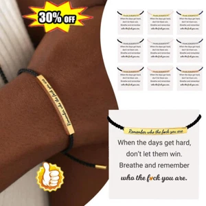 Remember Who The Fuc* You Are Motivationsröhrenarmband-DE - Picture 1 of 18