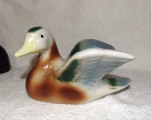 Duck With Outstretched Wings Brown Green Gray Spaulding Royal Copley Lot R - Picture 1 of 5