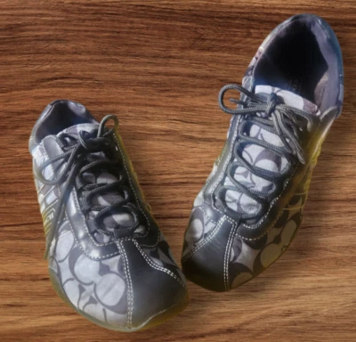 Coach Kirby Q999 Negro y Gris Mujer Zapatos/Zapatillas Talla 9 1/2 B Foto 1 de 4