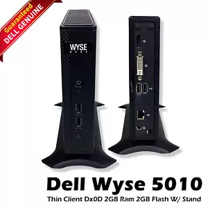 Dell Wyse 5010 Thin Client Dx0D 2GB RAM/Flash ThinOS 8.5 Ethernet 909638-01L - Picture 1 of 8