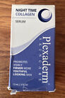 1 PLEXADERM Skincare Night Time Collagen Serum 15 mL/ .5 Oz New Damaged Box READ