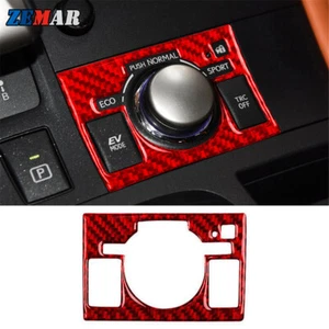Cubierta del panel de control del modo de conducción rojo fibra de carbono A para Lexus CT200h 2011-2017 - Imagen 1 de 9
