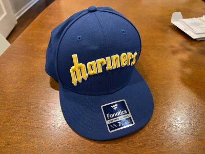 SEATTLE MARINERS COOPERSTOWN COLLECTION  MLB FITTED CAP  NWOT SIZE 7 1/2 - Image 1 of 4
