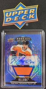 2022-23 Allure Noah Cates Blue Line Auto Jersey /75 Flyers 