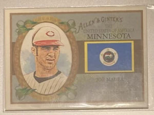 Joe Mauer 2008 08 Allen & Ginter USA Card - Imagen 1 de 2
