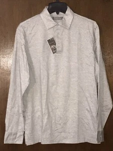 Daniel Cremieux S.C. Mens New $90 L/S Pullover Polo Shirt Medium M NWT Grey Gray - Picture 1 of 15
