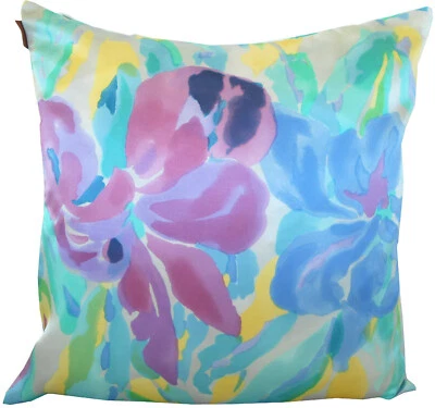 FUNDA COJÍN MISSONI HOME BRILLANTE 100% SEDA ACUARELA 16x16" 40x40cm DIVINA T70 Foto 1 de 3