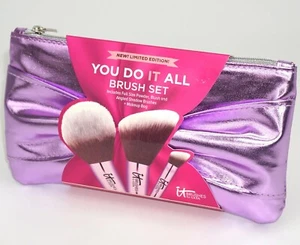 It Cosmetics You Do It Brush Set Powder, Blush & Angled Shadow FullSize {BNIB} - Picture 1 of 8