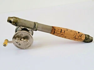 Antik Union Hardware Co Angelrutengriff mit dreiteiliger Rolle - Bild 1 von 7