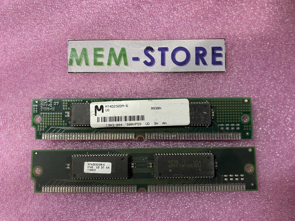 Lot of 10 Micron MT4D232DM-6 16MB 2x8MB Memory Original -Contact us for quantity - Image 1 of 1