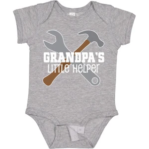 Inktastic Grandpa's Little Helper Infant Creeper Grandpa Grandson From Tools I - Picture 1 of 9