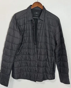 #202 Hugo Boss Men's Russell Quilted Polyamide Button Front Shirt Jacket Size XL - Picture 1 of 8