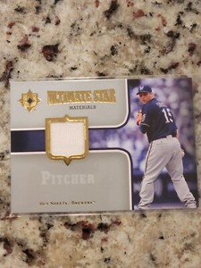 2007 Ultimate Collection Ultimate Star Materials #SM-BS Ben Sheets