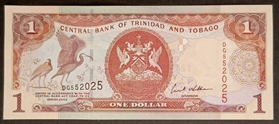 AC2020 - Trinidad & Tobago 1 Dollar banknote 2002 P-41b UNC - Image 1 of 2