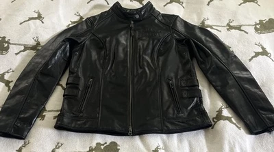 Chaqueta de cuero para mujer Harley-Davidson M negra 98019-23VW/000M chaqueta café corredor Foto 1 de 4