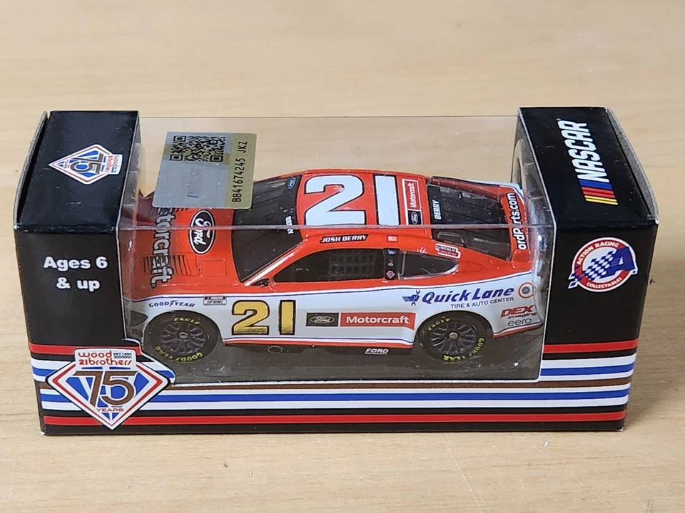 2025 #21 Josh Berry Ford Motorcraft Quick Lane 1/64 Action NASCAR Diecast - Image 1 of 1