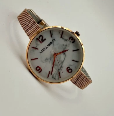 Reloj Laura Ashley Damas Cuadrante Mármol Banda Malla Ajustada #4.39 Foto 1 de 4