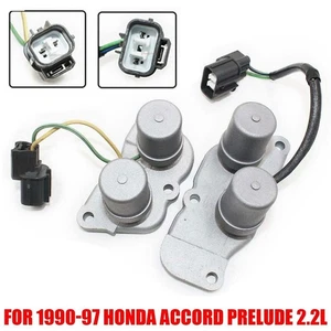 Shift Control & Lock Up Solenoids Set For 1990-1997 Honda Accord Prelude 2.2L - Foto 1 di 7