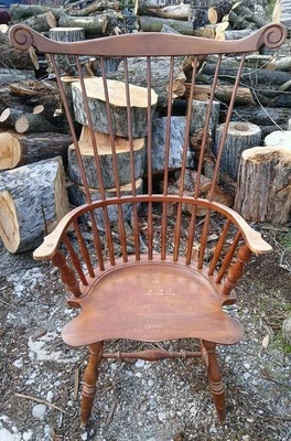 Vintage Crafted Replica  Philadelphia Windsor Comb Back Windsor Armchair - Image 1 of 4