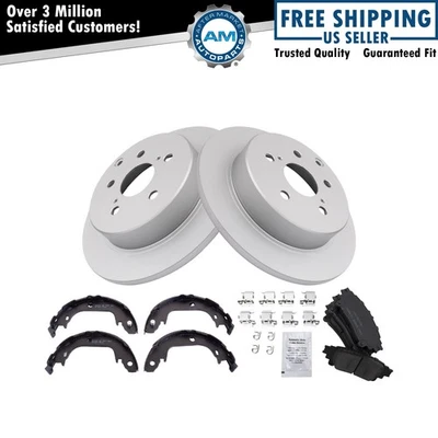 Kit de pastillas de freno y rotor de cerámica trasera para Toyota Mirai 2016 2012-2019 Prius V Foto 1 de 4