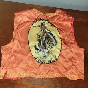 Vintage The Roundup Let 'er Buck Children's Western Vest - Picture 1 of 6