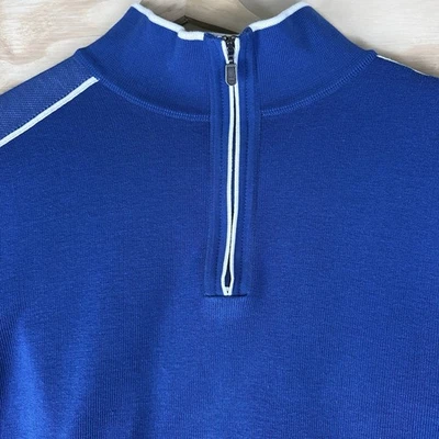 VTG St. Croix Collections 1/4 Zip Pullover Mens 2XL White Casual USA Made Y2K - Image 1 of 4