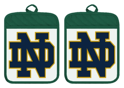 LIBERTY FLAGS AND GIFTS Notre Dame Irish Pot Holder Oven Mitts Hot Pad Linen Towel Kitchen DZ306DPH