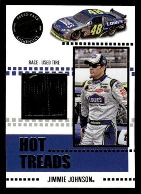 Jimmie Johnson 2008 Press Pass Eclipse Hot Treads Race Used Tire #HT 3 ESE - Image 1 of 2