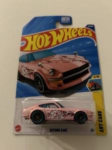 New Hot Wheels 2025 Case N Art Cars 4/10 Datsun 240Z Pink 2 Pack Lot - Picture 1 of 2
