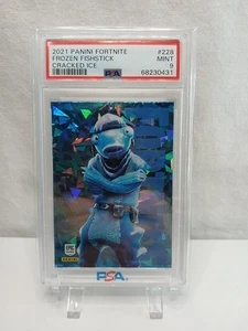 2021 Panini Fortnite Series 3 Cracked Ice Frozen FishStick #228 PSA 9 - Bild 1 von 2