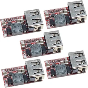 (5 Pack) 15W USB 5V 3A DC Buck Voltage Step-Down Module 9V 12V 18V Input... - Picture 1 of 6
