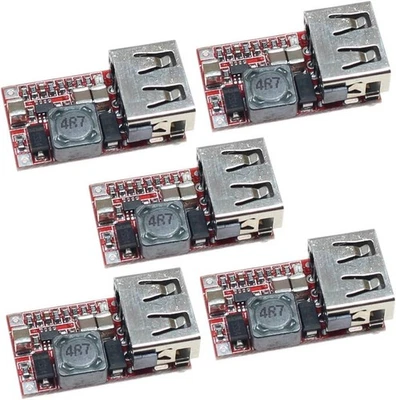 (5 Pack) 15W USB 5V 3A DC Buck Voltage Step-Down Module 9V 12V 18V Input...  - Image 1 of 4