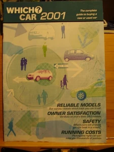 VINTAGE WHICH CAR MAGAZINE 2001 COMPLETE GUIDE TO BUYING NEW OR USED CAR - Imagen 1 de 3