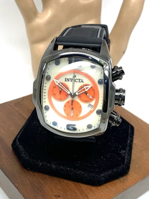 Reloj Hombre Invicta 10288 Lupah Cuarzo Caja Cerámica Correa Goma Negra 47mm Foto 1 de 4