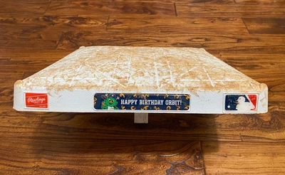Houston Astros 2024 Game Used Happy Birthday Orbit Base MLB Auth 5/19/24 Mascot - Image 1 of 4