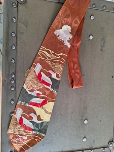 Vintage 1940s Swing Necktie Haband NJ . Mid West American Farm. Stunning - Picture 1 of 5