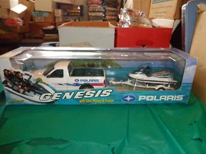 Ertl Ford F-150 Pickup w/Polaris Genesis & Trailer 1:18 Die Cast w/Damaged Box - Picture 1 of 4