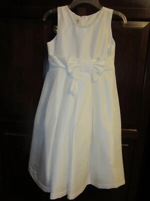 ISOBELLA & CHLOE ДЕВОЧЕК БЕЛЫЙ СПЕЦИАЛЬНЫЙ СЛУЧАЙ ПЛАТЬЕ 1 ПРИЧАСТИЯ СВАДЬБЫ ~ 8 - Изображение 1 из 4