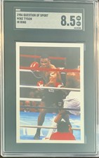 1986 A Question Of Sport Mike Tyson Rookie Card SGC 8.5 RC 1987 Centered Rare!