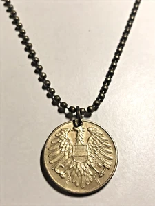 1951 Österreich Osterreich 20 Groschen Adler Münzanhänger. Tolles Geschenk 🎁 A1 🦅 - Bild 1 von 4