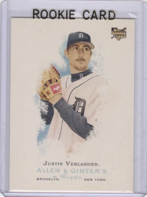 Justin Verlander Allen & Ginter's ROOKIE CARD 2006 Baseball RC HOUSTON ASTROS!! - Image 1 of 2