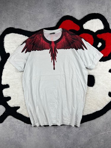 Marcelo Burlon County Of Milan Luxury Italy Maglietta Bianca Uomo Taglia XL