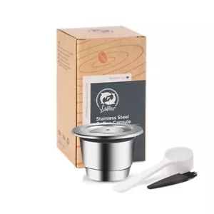 Reusable Nespresso Coffee Capsules Cup Stainless Steel Refillable NEW US Seller! - Picture 1 of 4