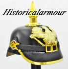 German Purssian Picklehaube Spiked Officer Helmet WWI With Leather Fr Armor