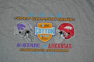 t-shirt xlarge university of kansas arkansas football 2012 23,5 inches pit2pit - Bild 1 von 3
