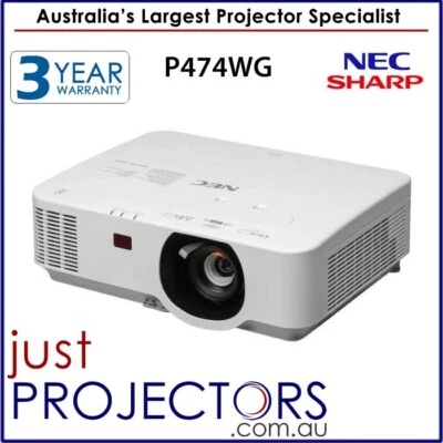 NEC Sharp P474WG WXGA 4700lm Laser Projector from Just Projectors. 3yr warranty - Image 1 of 4