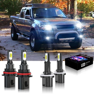 FOR Dodge Stratus Sedan 2001-2006 6000K 4X LED Headlight Hi/Lo + Fog Light Bulbs - Picture 1 of 12