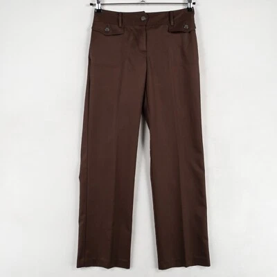 Pantalones de golf IZOD para mujer 2 bolsillos marrones ligeros pierna recta pantalones informales Foto 1 de 4